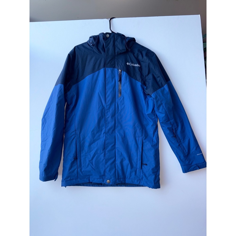 Columbia Omni-Heat Ski Jacket Hooded Waterproof Insulated Winter Coat Blue